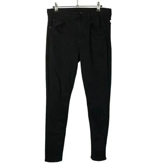Rag & Bone Cate Mid Rise Skinny Black Jeans 32 - Picture 2 of 4
